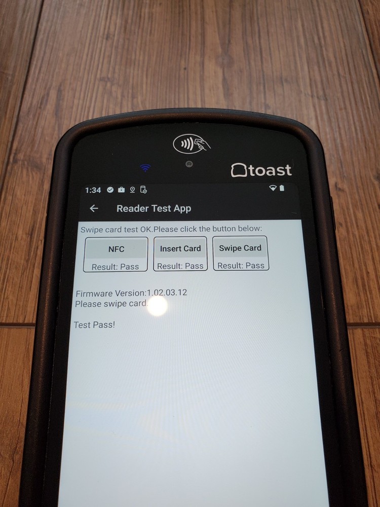 Toast Flex POS Go 2 Handheld Tablet Mobile Computer Device – MPN: TG200