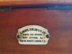 CLEMENTS, NEWLING & CO vintage wood cash drawer barberstore or candystore style