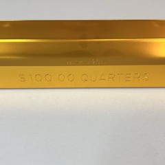 Aluminum Quarters Rolled Coin Trays $100 Trays New