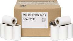 2-1/4 X 70 Thermal Paper Verifone VX520 Ingenico ICT220 ICT250 First Data FD400