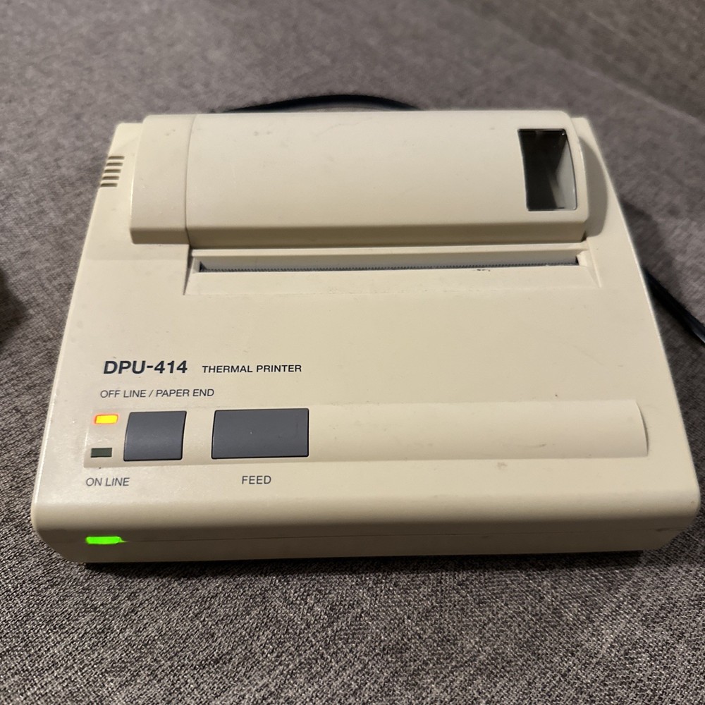 SEIKO SII DPU 414-30B THERMAL PRINTER + POWER SUPPLY + SERIAL CABLE