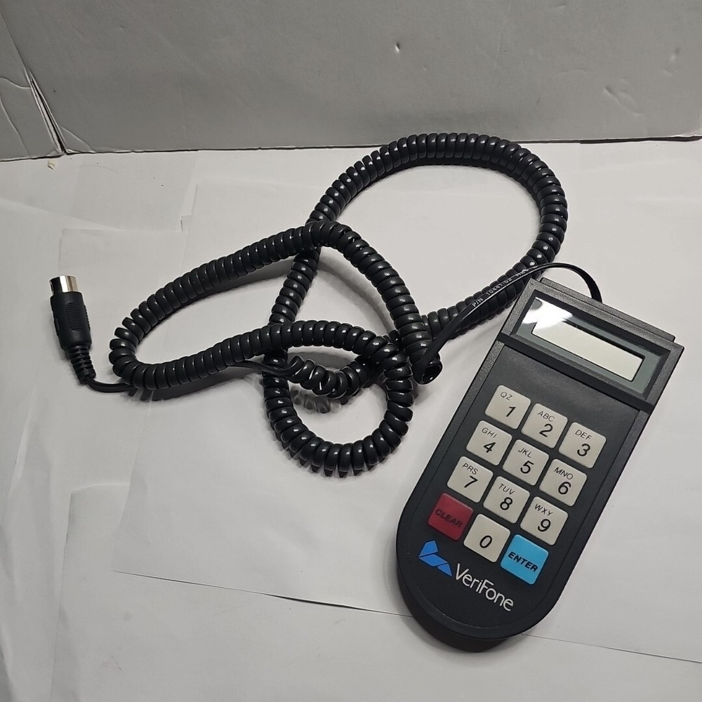 Verifone Pin Pad 101 Jack Type 6-Pin 54″ Expandable Coiled Cord Number Keypad