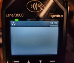 Lot of 4 Ingenico lane 3000 CL/ETH Complete with USB Cable & Power Supply.