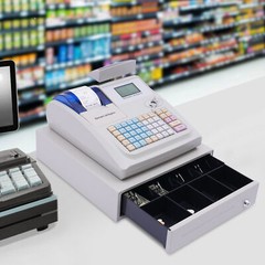 NEW Electronic Cash Register 48 Keys Cash Management System with Thermal Printer