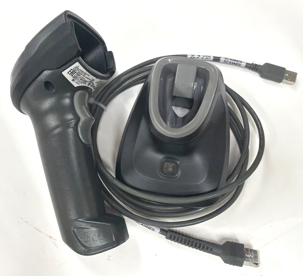 Zebra DS2278 Wireless 1D/2D Barcode Scanner Kit Bluetooth Reader 30ft Range