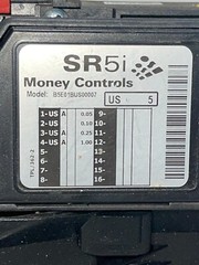 Money Controls SR5i Coin Acceptor BCR Connections Model: B5E01BUS00007