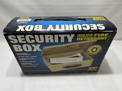 MMF Industries Locking Fire-Retardant Security Cash Box 12.75″x8.25″x4″