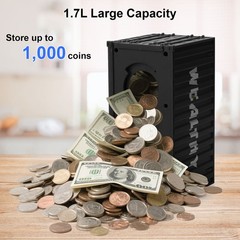 Smart Coin Piggy Bank– Container Shaped Money Bank w/ LCD Automatic Coin Counter