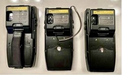 Glacier M3 Orange Handheld Barcode Scanner Lot Of 3 W/Docks & Cradles Mobile PC