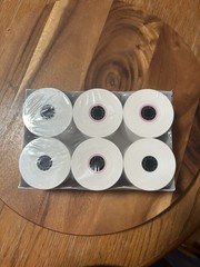 Thermal Paper 6 Rolls 3-1/8″x190′ Per Roll-Cash Registers & POS Receipts