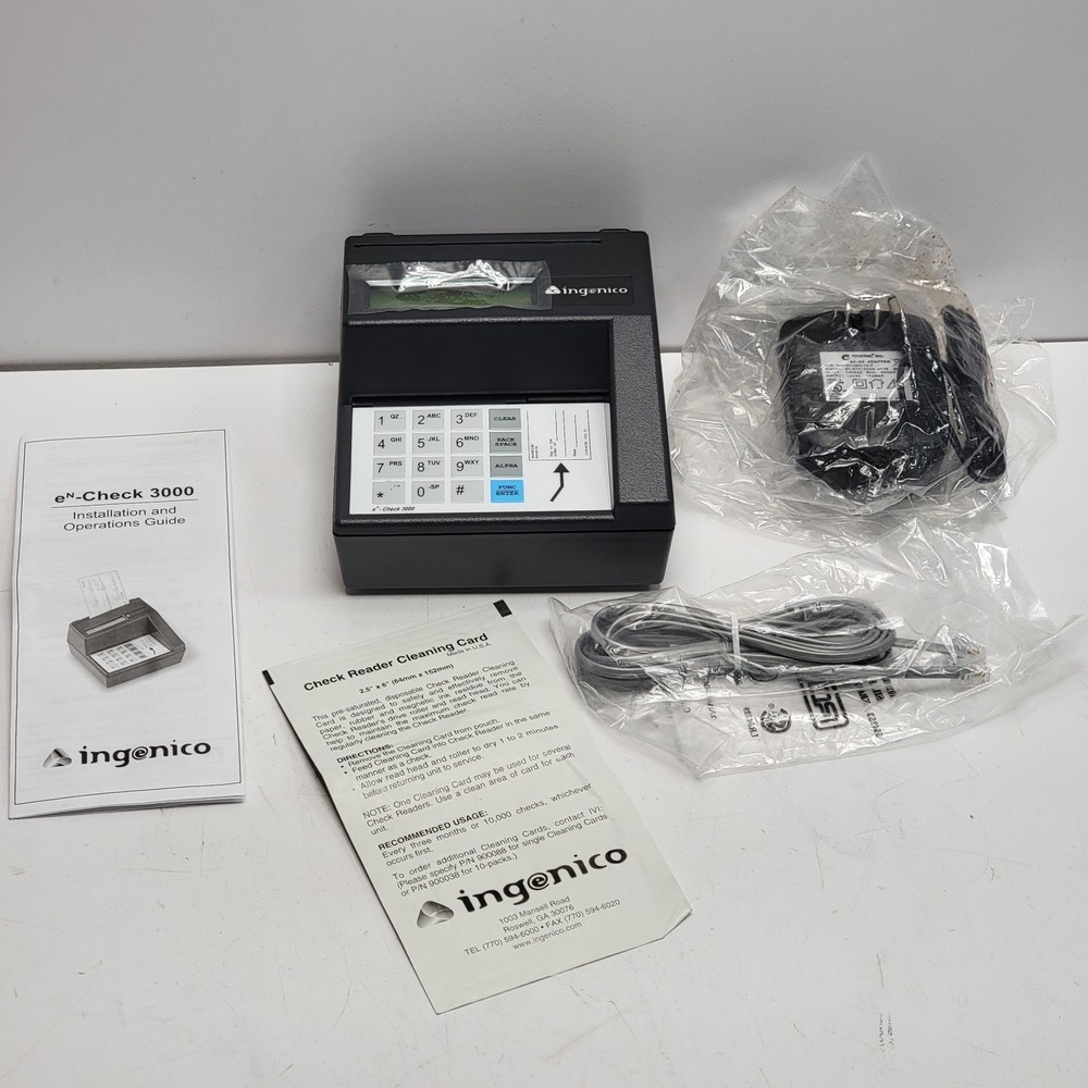 NEW – INGENICO EN-CHECK MR3000 CHECK MANAGER INTERNAL CHECK READER 3000