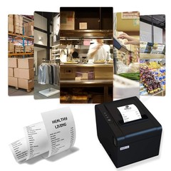 Rongta POS Printer, 80mm USB Thermal Receipt MEDIUM, BLACK