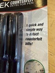 New CONTROLTEK® DTEK Counterfeit Detector Pens, Black, 3/Pack FREE SHIPPING