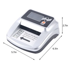 Bank Counterfeit Money Detector Machine UV MG Fake Currency Bill Checker Tester