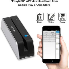 Deftun Bluetooth MSRX6BT Stripe Card Reader Encoder Mini Portable Black