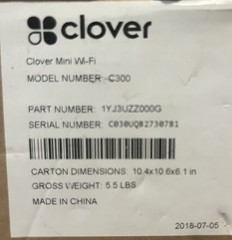 Clover Station mini c300 Solo All-in-one POS