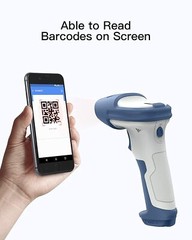 Inateck 2D Wireless Bluetooth Barcode Scanner With Charging Base BCST-73+BS04001