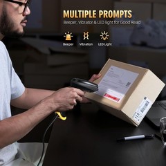 TEEMI T22N-AU 2D USB Barcode Scanner QR Data Matrix PDF417 No Stand