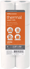 ® Brand Thermal Paper Rolls, 2 1/4″ X 50′, White, Pack of 6