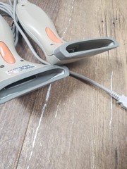 X97 ♻ LOT OF 2 – UNITECH MS210-1G BARCODE SCANNER LINEAR IMAGER, BEIGE ♻