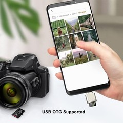 Micro SD Card Reader, USB C to SD Card Reader, Type C TF Memory Card Reader w…