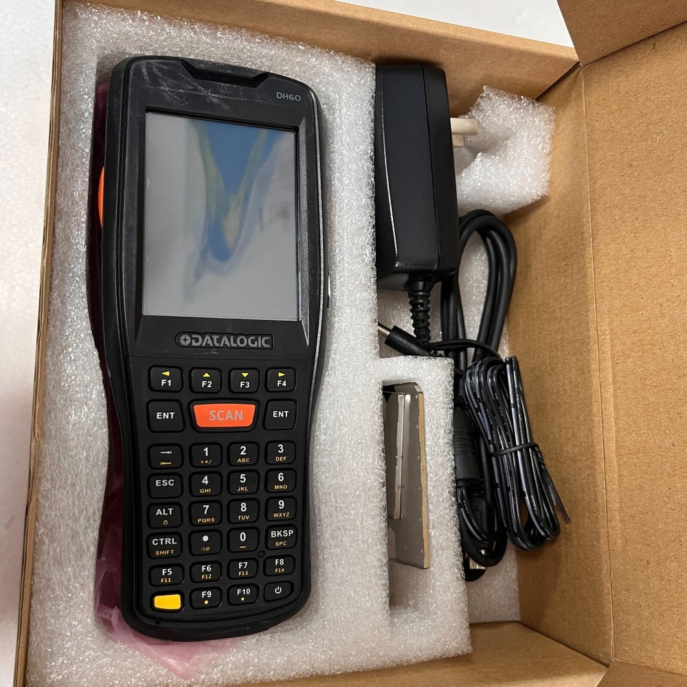 Datalogic DH60 accessories including front cover and back cover, power adapter,