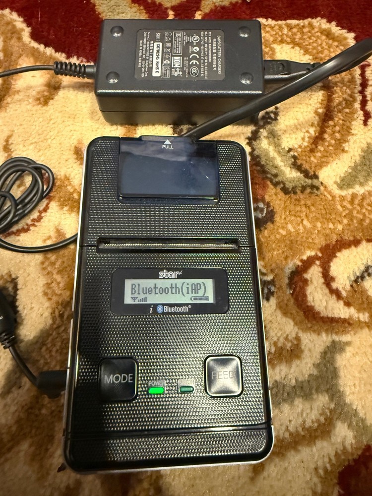 Star S220 Bluetooth Mobile Receipt Printer with Power Adapter – Android iphone