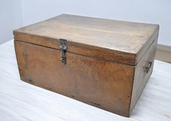 Antique Wooden Shopkeepers’ Cash Money Box Original Old Hand Crafted