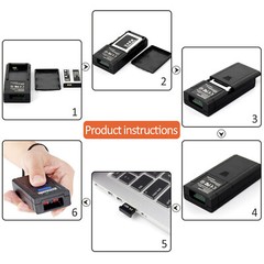 Bluetooth Wireless Barcode Scanner Portable Handheld CCD Barcode Scanner Reader