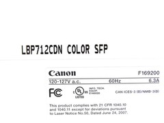 Canon imageCLASS LBP712CDN Color Laser Printer | 600dpi | Page Count: 1 – 1,000