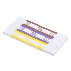 Currency Band Bundles, 330 Packs Purple/Brown/Yellow