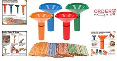 Lightweight Coin Tubes and Wrapper Set – 4 Colors for Efficient Coin Management