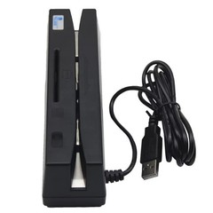 USB 4-in-1 Card Reader Writer Magnetic EMV IC Chip RFID PSAM