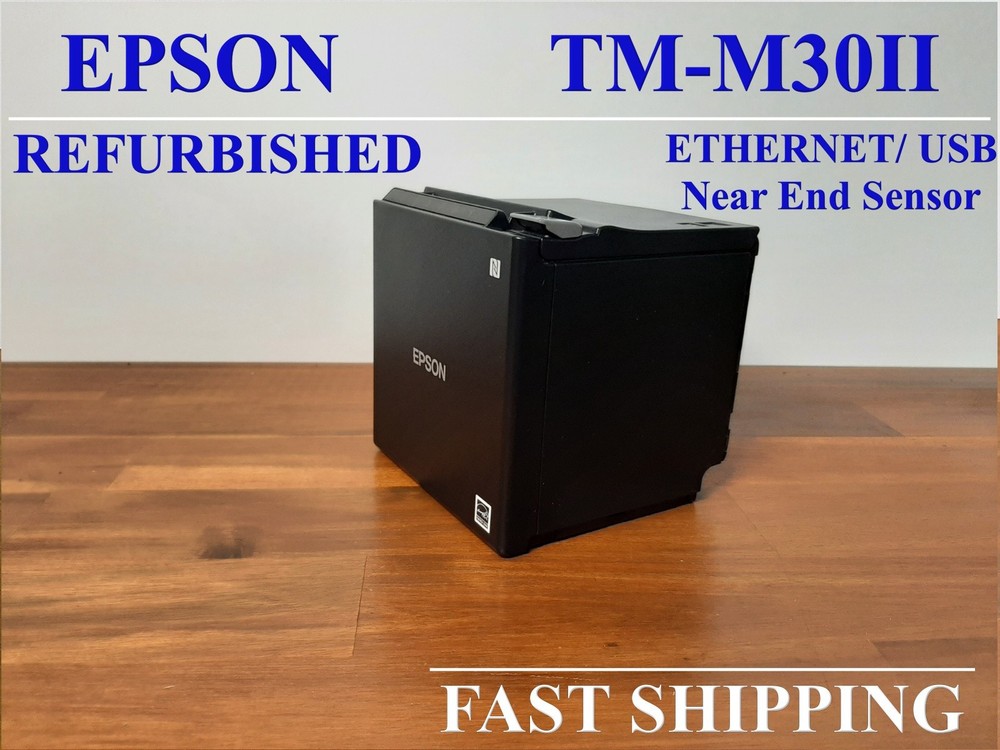 Epson TM-M30II POS Point of Sale Thermal Printer Ethernet USB Near End Sensor