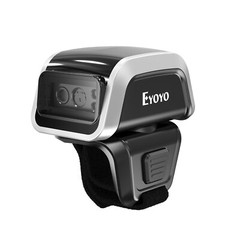Eyoyo Wireless 2D Finger Ring Barcode Scanner Screen Scanning PDF417 for iPad PC