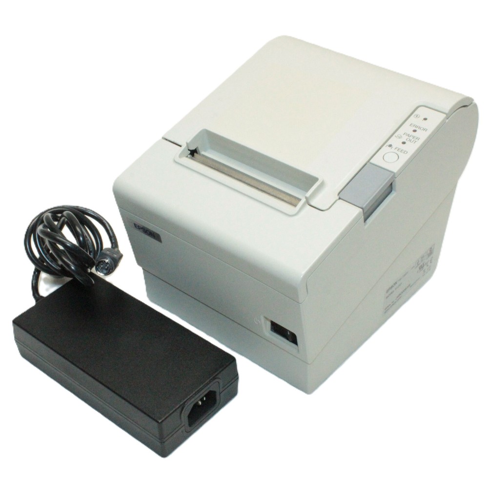 Epson TM-T88IV M129H POS Thermal Receipt Printer with 3-pin Round Power Brick