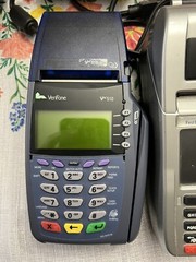 First Data FD130 EMV CTLS Credit Card Terminal No Power Cord And Verifone Vx510