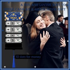 Graduation Money Holder 2026 with 10 Bill and 10 Card Slots, Surprise Congrat…