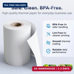 Thermal Receipt Paper Rolls for Dejavoo Z8 Z9 Z11 P1 P3 P8 QD1 QD2 QD4 QD5 – 2 1