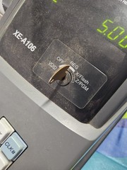 Sharp XE-A106 Electronic Cash Register FOR PARTS or REPAIRS. SEE PICS.