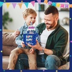 Happy Birthday Money Box Cash Pull Out Surprise Card 50 Transparent Bags Gift