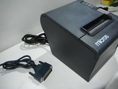 Epson Micros TM-T88IV M129H Thermal Receipt Printer w/Serial-Ethernet Cable (J)