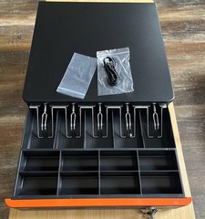 Tera 16” Auto Open Cash Drawer W/Heavy Duty Insert Tray 5 Bill 8 Coin
