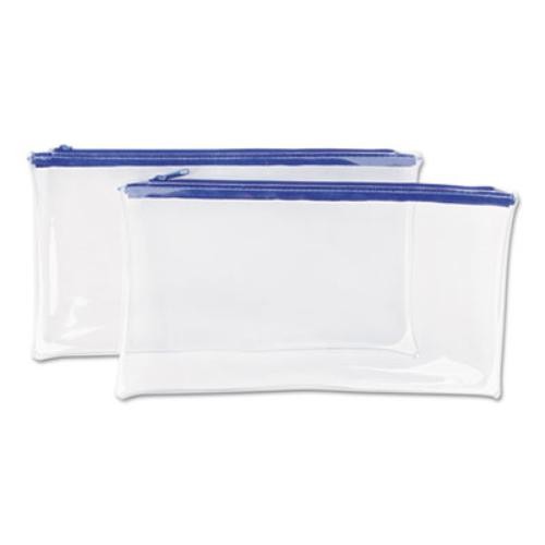 Universal Office Products UNV69025 Zippered Wallets 11×6 Clear 2 Pack