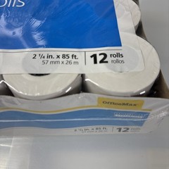 OfficeMax 12 Pack Of 2 1/4″ x 85ft Thermal Paper Rolls NEW