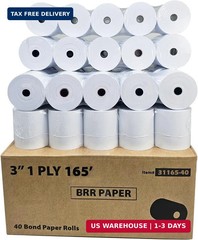 (40 Rolls) 3″ x 165′ 1 Ply Bond (Non -Thermal) Made in USA STAR SP 700 Kitchen P
