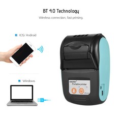 GOOJPRT 58mm Receipt BT Thermal Printer POS+10Roll Paper for Android IOS Windows