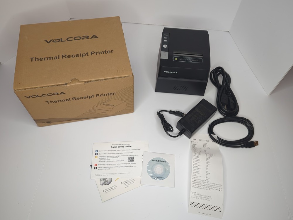 Volcora Thermal Receipt Printer USB 80mm Model 500205