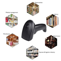 Wired Barcode Scanner Reader for Computers – USB Handheld QR PDF417 UPC EAN Gun