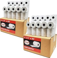 2 1/4″ X 85′ FT 100 ROLLS THERMAL PAPER CREDIT CARD ROLLS **SAME DAY SHIPPING**